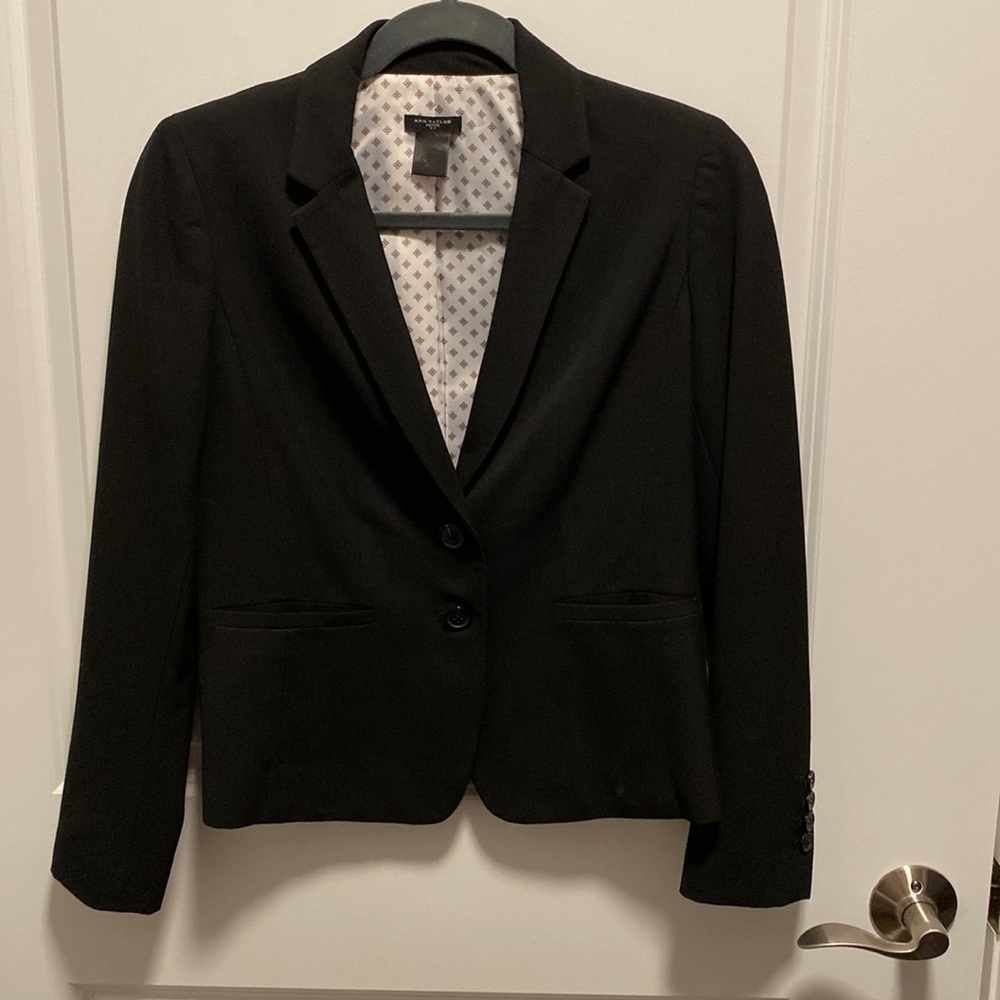Ann Taylor Black Suit (Blazer, Pants, & Skirt)